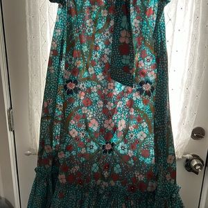 NWOT Tucker green floral dress. Beautiful dress. Never wore.